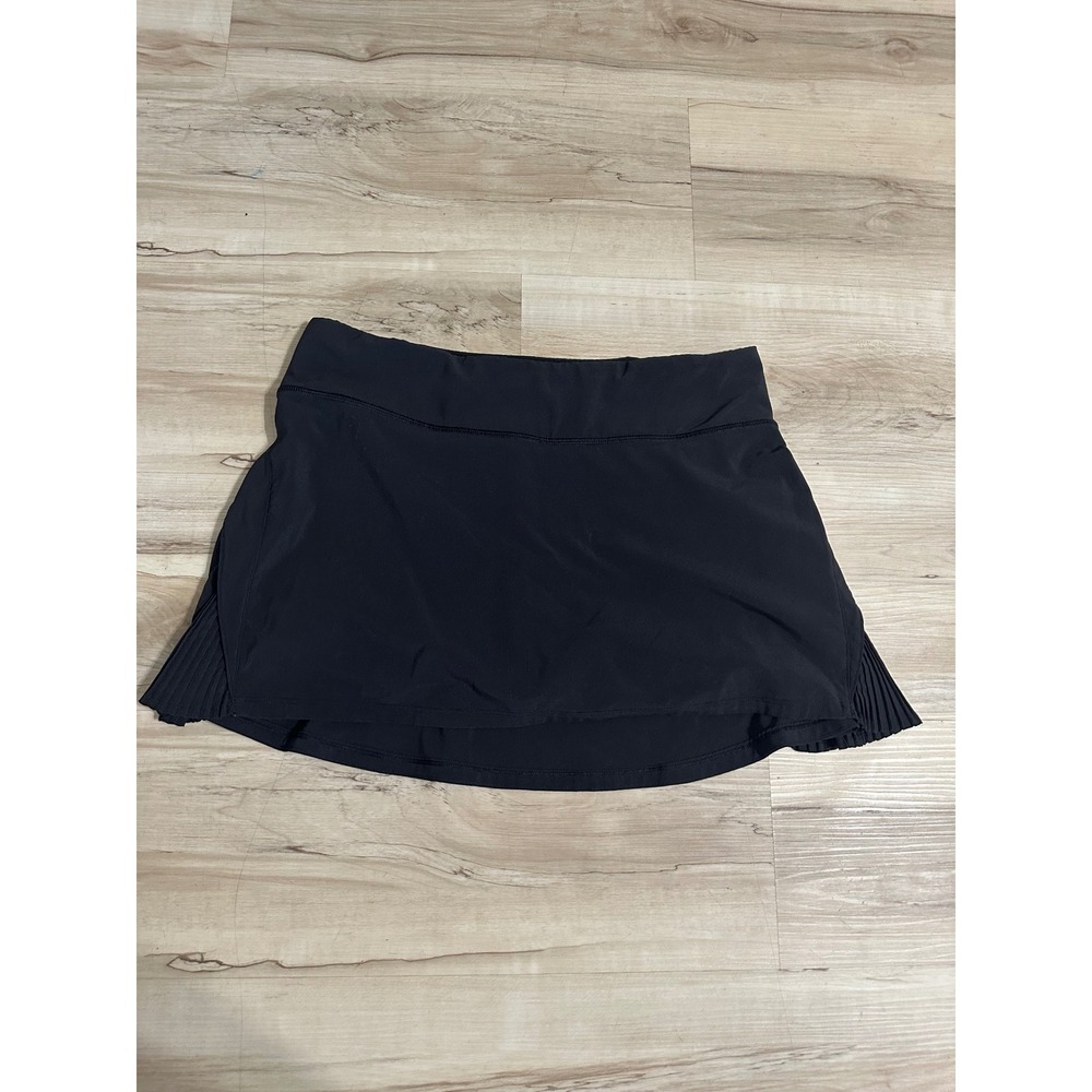 Lululemon Play Off The Pleats Skirt *13" Black Women's Size 6